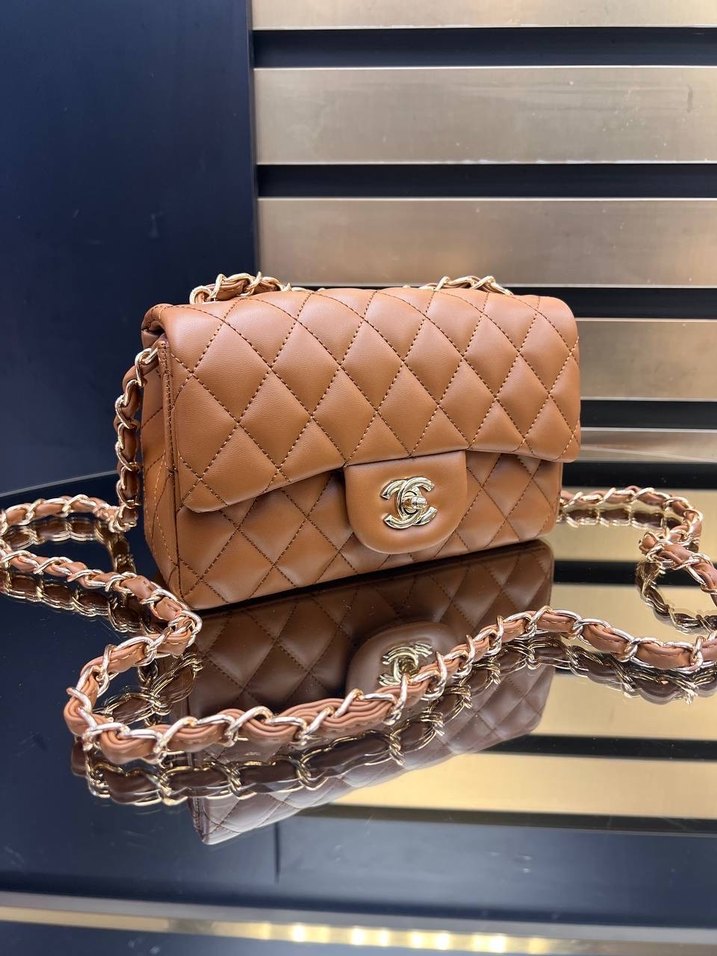 1.75 Chanel ithal Zincir Detaylı Siyah Deri Kadın Çanta - Görsel 5
