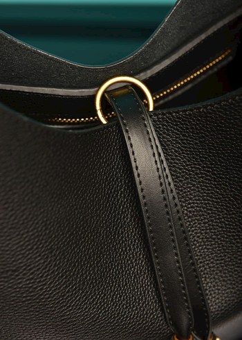 Chloe  Siyah Deri Kadın Çanta - Görsel 7