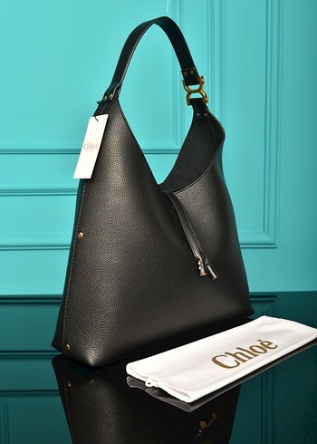 Chloe  Siyah Deri Kadın Çanta - Görsel 2