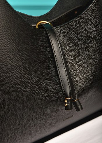 Chloe  Siyah Deri Kadın Çanta - Görsel 5