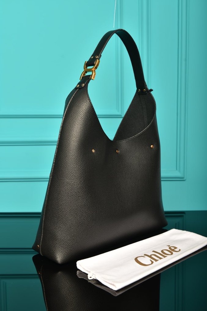 Chloe  Siyah Deri Kadın Çanta - Görsel 3