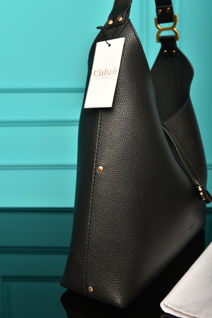 Chloe  Siyah Deri Kadın Çanta - Görsel 4