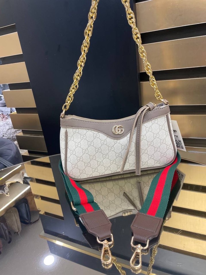 Gucci Zincir Detaylı Kadın Günlük El Çantası - Görsel 5