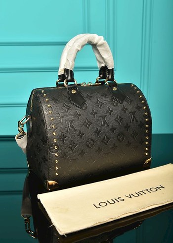 Lv Siyah Deri Kadın Omuz Çantası - Görsel 11