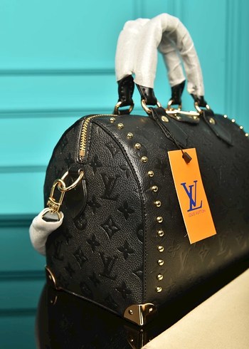 Lv Siyah Deri Kadın Omuz Çantası - Görsel 3