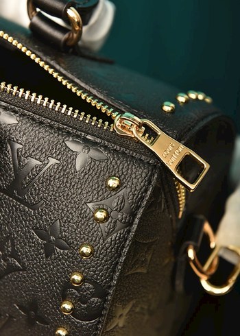 Lv Siyah Deri Kadın Omuz Çantası - Görsel 9