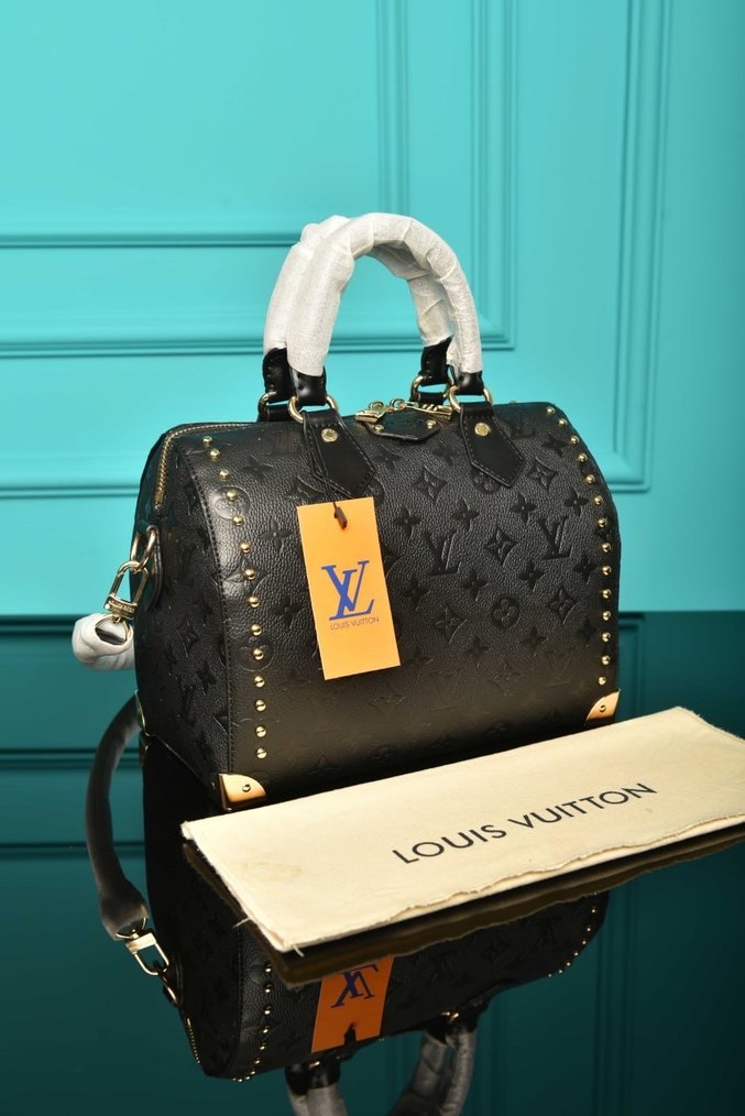 Lv Siyah Deri Kadın Omuz Çantası - Görsel 2