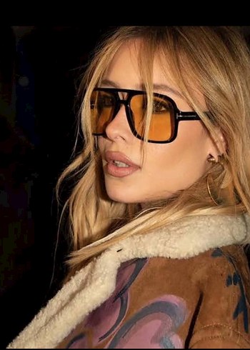 Tom Ford Modern Klasik Şeffaf Kahverengi Kadın Gözlüğü - Görsel 12