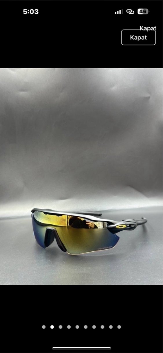 3 adet Oakley radar  Renkli Biker Gözlüğü - Görsel 2