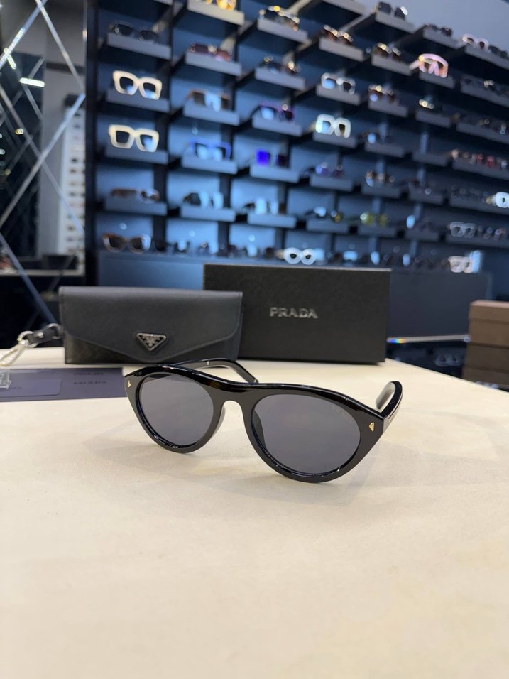 2 adet Prada Transparan Mavi Ve siyah  Biker Gözlük - Görsel 2