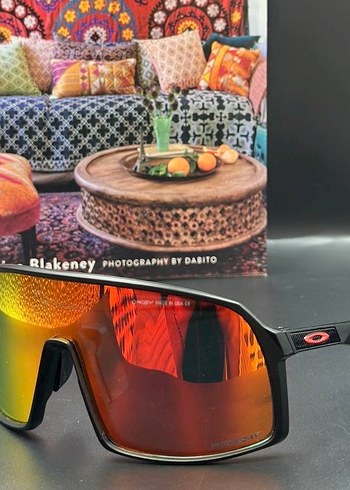 Oakley Erkek Siyah Biker Tarzı Güneş Gözlüğü - Görsel 8