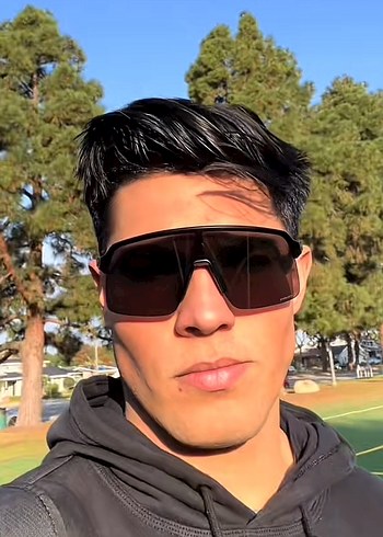 Oakley Erkek Siyah Biker Tarzı Güneş Gözlüğü - Görsel 4