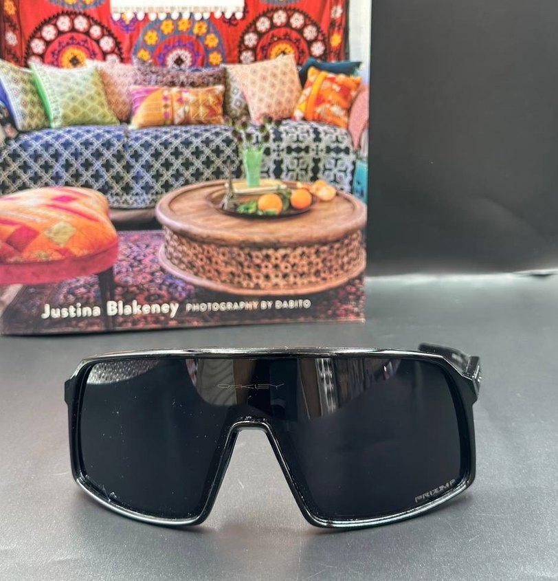 Oakley Erkek Siyah Biker Tarzı Güneş Gözlüğü - Görsel 2