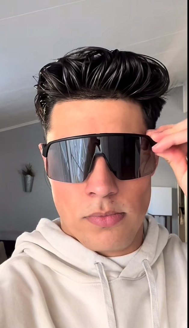 Oakley Erkek Siyah Biker Tarzı Güneş Gözlüğü - Görsel 5