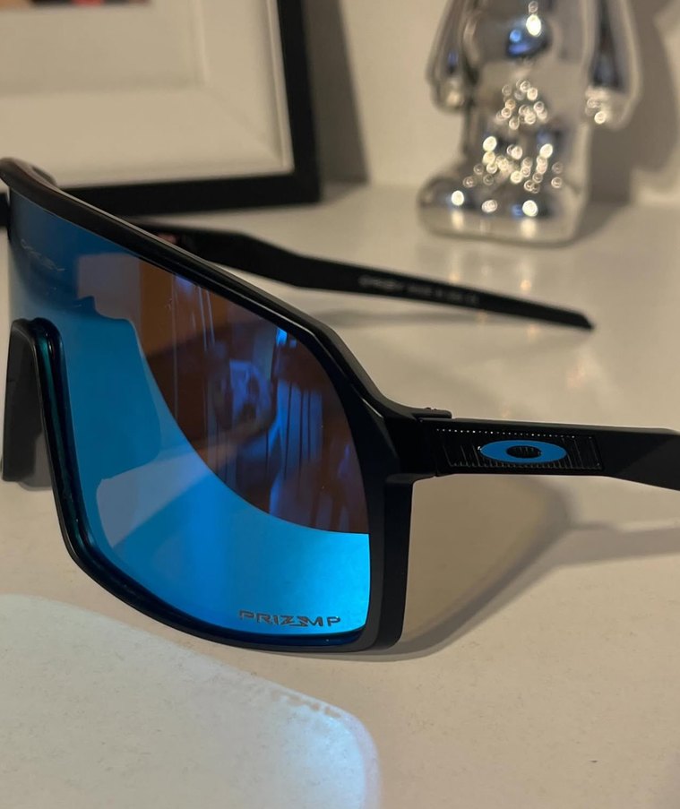 Oakley Kayak Şeffaf Mavi Biker Tarzı Kadın Gözlüğü - Görsel 2