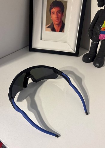 Oakley Mavi Biker Stil Erkek Güneş Gözlüğü - Görsel 3