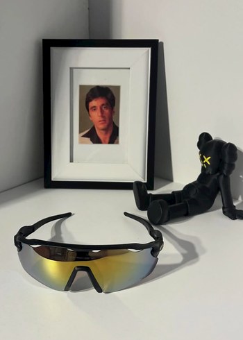 Oakley Mavi Biker Stil Erkek Güneş Gözlüğü - Görsel 6