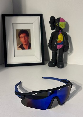 Oakley Mavi Biker Stil Erkek Güneş Gözlüğü - Görsel 2