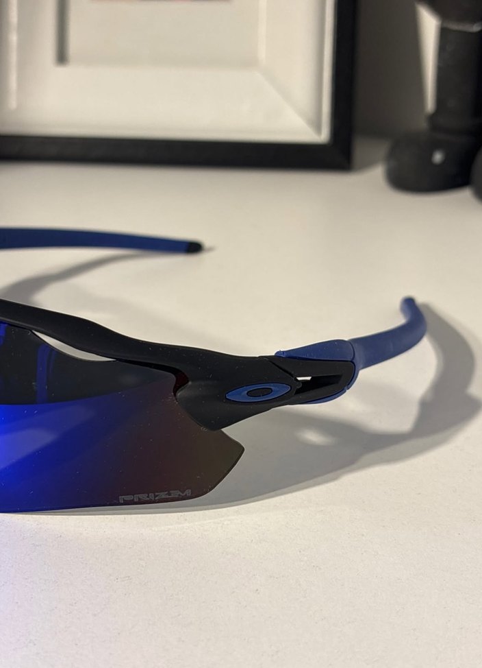 Oakley Mavi Biker Stil Erkek Güneş Gözlüğü - Görsel 4