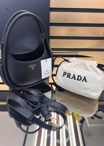 Prada Prada Siyah Deri Kadın El Çantası