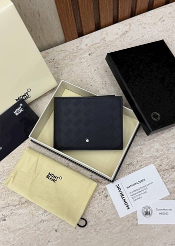 Mont Blanc Montblanc Siyah Capraz Desenli Cuzdan