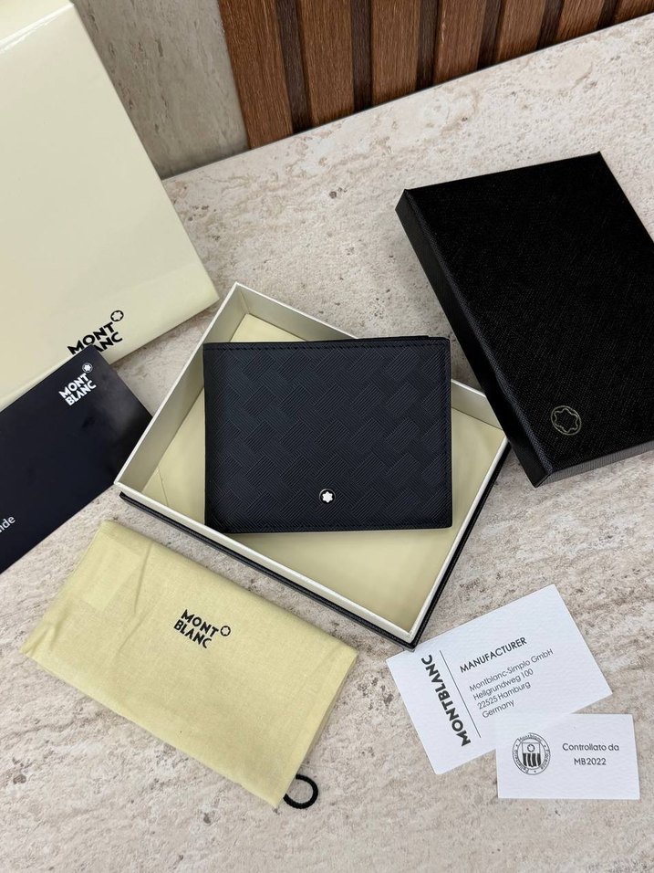 Montblanc Siyah Çapraz Desenli Cüzdan — görsel 6/6