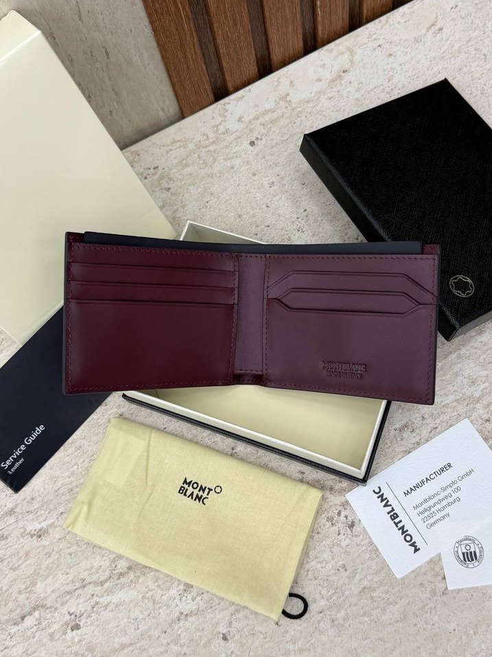 Montblanc Siyah Çapraz Desenli Cüzdan — görsel 2/6