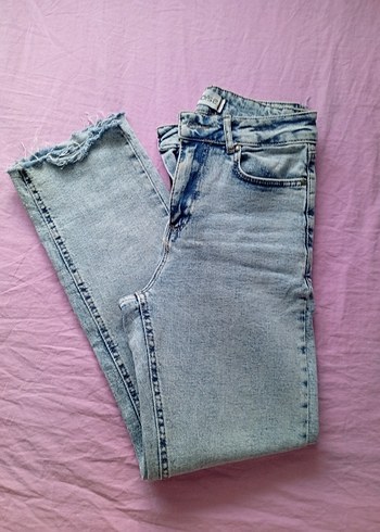 Mavi Pastel Renk Regular Fit Kadın Kot Pantolon