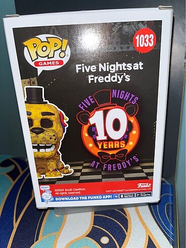  Beden Renk Funko Pop FNAF Golden Freddy