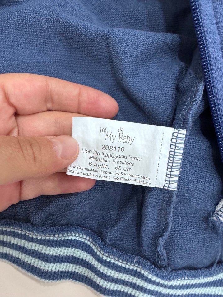 Erkek Çocuk Kapüşonlu Fermuarlı Sweatshirt - Görsel 2