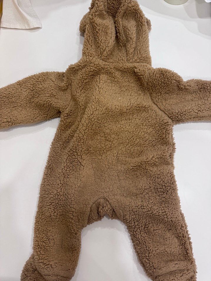 Kahverengi Erkek Bebek Peluş Tulumu - Görsel 3