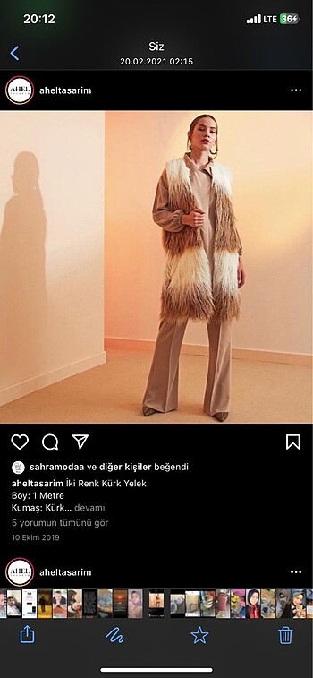 s Beden camel Renk Kürk yelek