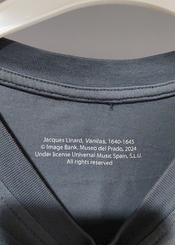 Gri Oversize Erkek Keten Tişört The End - Görsel 3