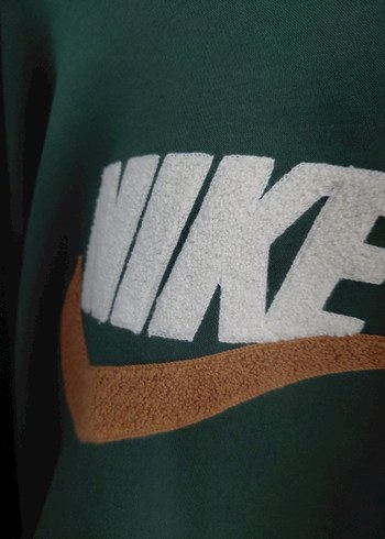 Nike orjinal Yeşil Kapüşonlu Sweatshirt - Görsel 5