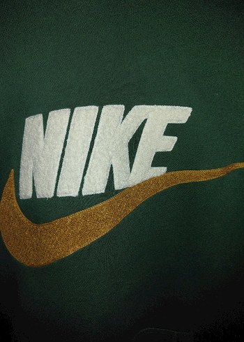 Nike orjinal Yeşil Kapüşonlu Sweatshirt - Görsel 7