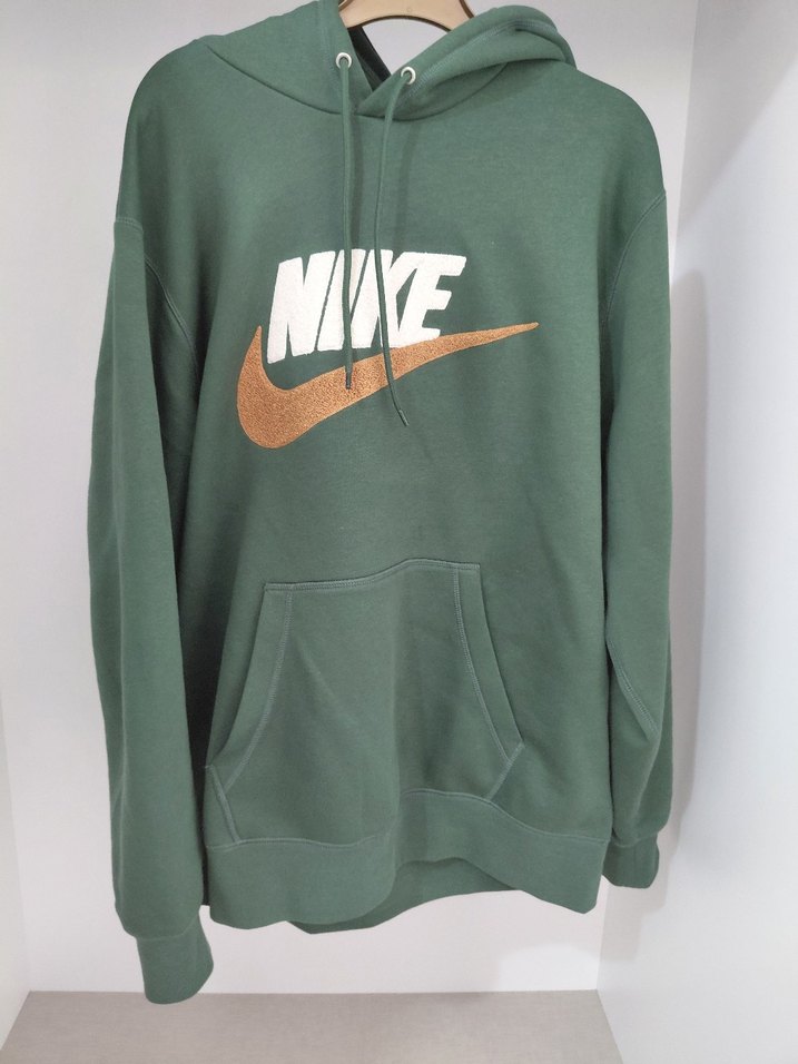 Nike orjinal Yeşil Kapüşonlu Sweatshirt - Görsel 3