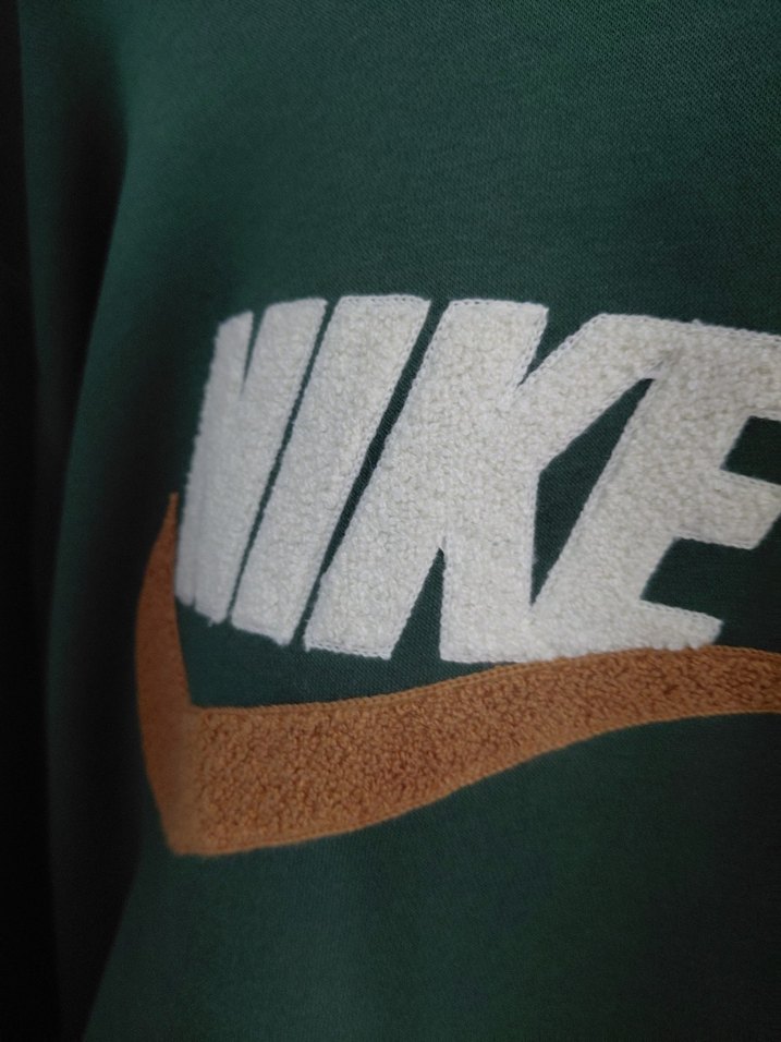Nike orjinal Yeşil Kapüşonlu Sweatshirt - Görsel 5