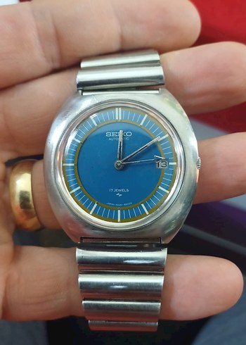 1970'ler dönemine ait orijinal Seiko otomatik erkek saati - Görsel 2