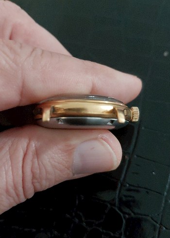 Altın Renk Vintage Erkek Kol Saati - Görsel 2