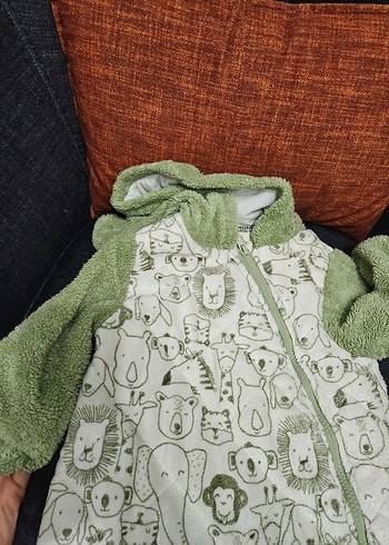 ebebek kapüşonlu Polar Bebek Tulum - Görsel 2