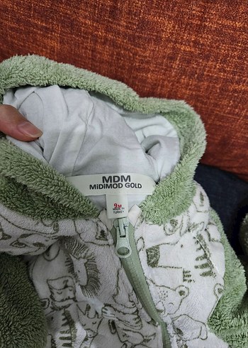 ebebek kapüşonlu Polar Bebek Tulum - Görsel 4