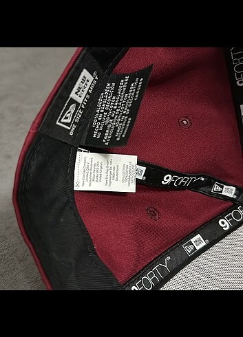 Beden bordo Renk Orjinal new Era şapka