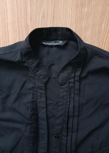 Siyah Düğmeli Kadın Gömlek gotik - Görsel 2