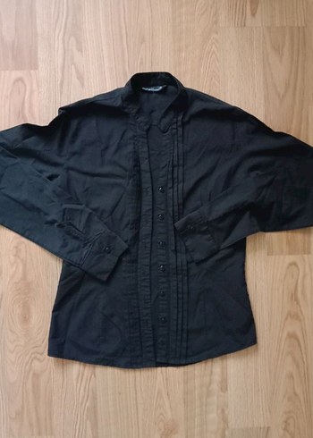 Siyah Düğmeli Kadın Gömlek gotik - Görsel 4