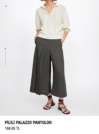 Zara etek pantolon 