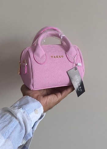 Vakko Vakko Pembe çanta 10x15 mini