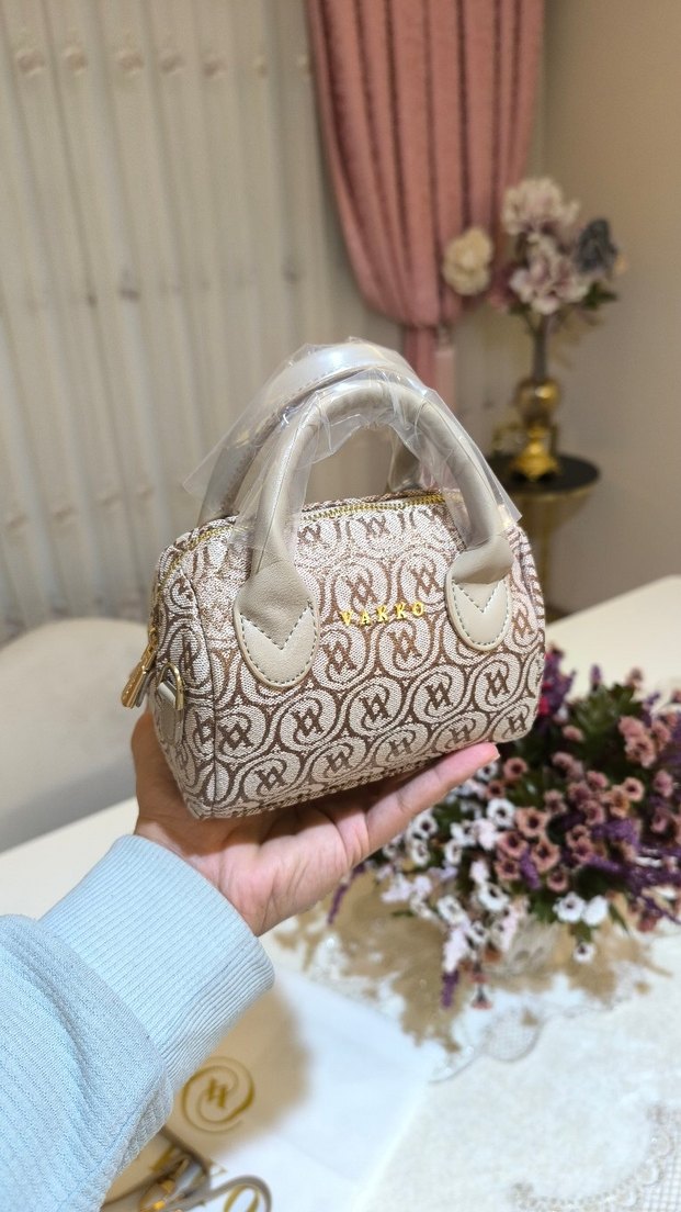 Vakko Bej Kadın Çanta 10x15 mini-3 kademeli aski - Görsel 4