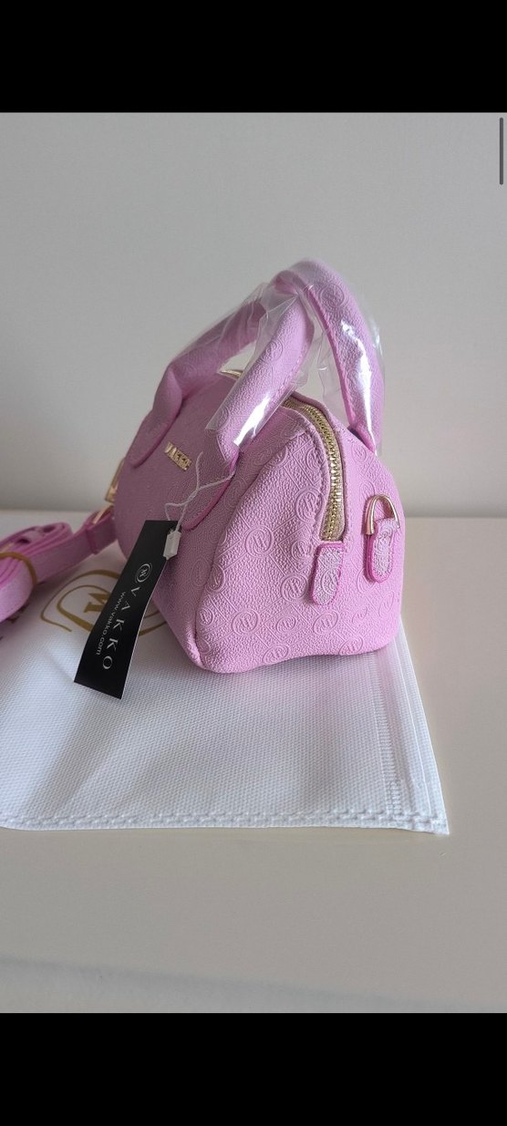 Vakko Pembe deri  Kadın Çanta 10x15 mini-3 kademeli aski - Görsel 5