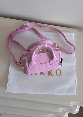 Vakko Pembe deri Çanta 10x15 mini-3 kademeli aski - Görsel 11