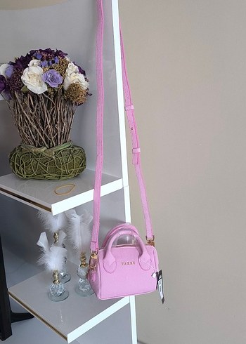 Vakko Pembe deri Çanta 10x15 mini-3 kademeli aski - Görsel 9